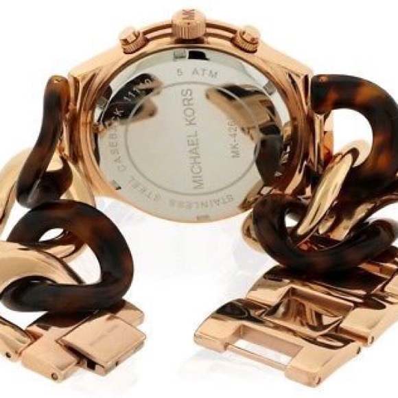 Michael Kors Braided Tortoise Watch - Picture 2 of 5